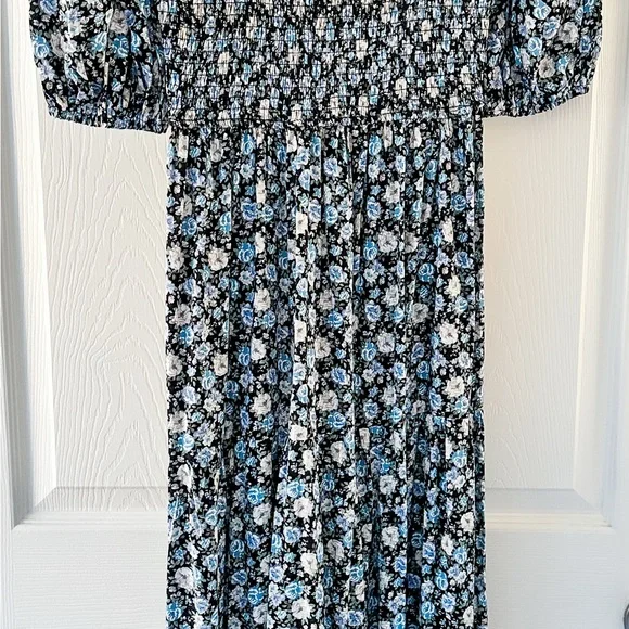 Pinkblush Floral Maxi Dress - Black and Blue - Picture 2 of 2
